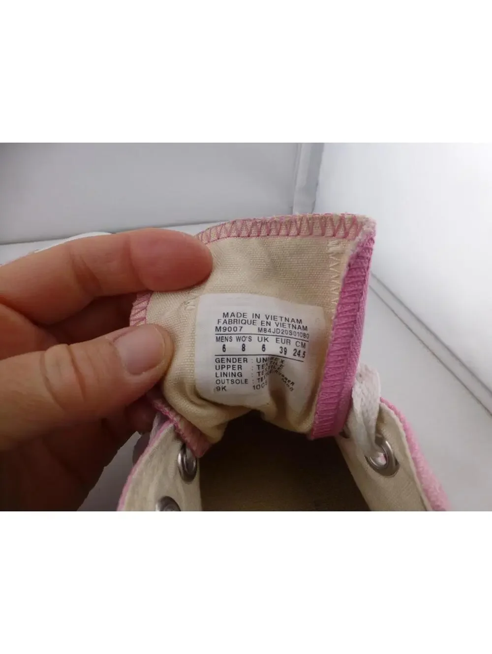 Converse All Star Low Top Sneakers Women's US 8 Pink Canvas M9007 Casual ShoesM3 - Picture 8 of 12